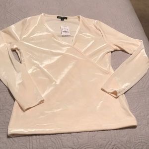 Velvet cream JCrew factory long sleeve NWT